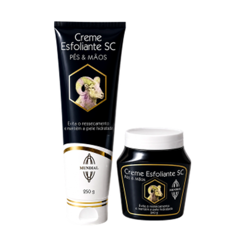 CREME ESFOLIANTE PÉS E MÃOS MUNDIAL
