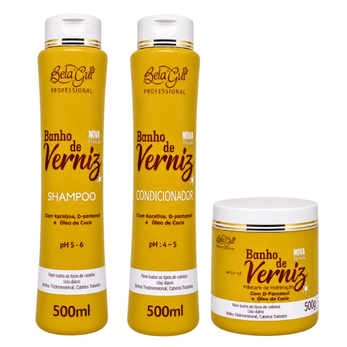 LINHA BELA GUI PROFESSIONAL BANHO DE VERNIZ