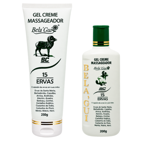 GEL CREME MASSAGEADOR 15 ERVAS